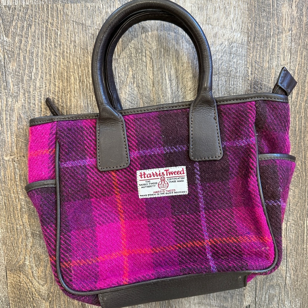 Harris Tweed Pink and Purple Women's Bag
